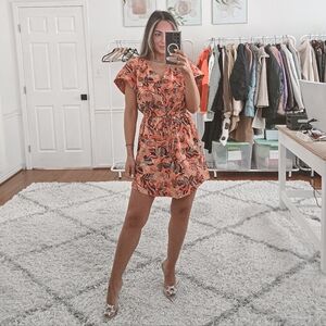 A.L.C. Alice printed poplin mini dress new size 4